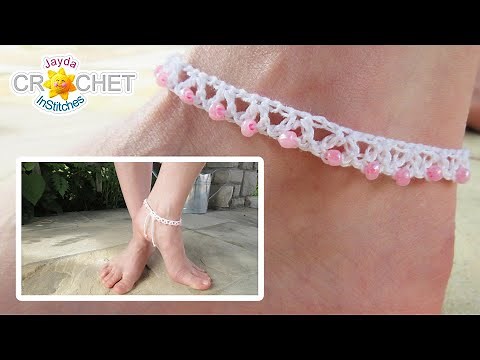 Beachy Beaded Anklet Crochet Pattern & Tutorial