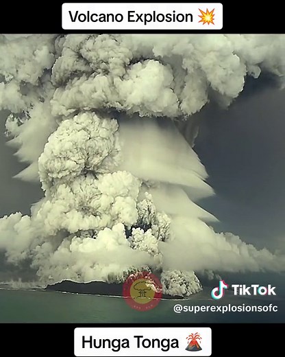#volcano #explosion #bigexplosion #shockwave #bomb #radioactive #nuke | hunga tonga