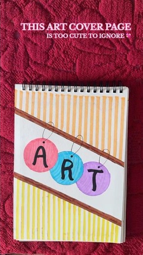 Easy and aesthetic cover page idea 👍🏻