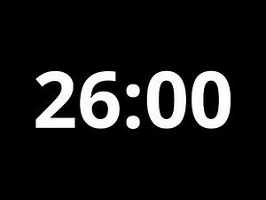 26 Minute Timer 4K⏱️ | 26 Min Countdown (No Music, Black Screen)