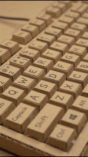 Making a Gaming Keyboard From Cardboard! 🤯🎮 #ai craft #cardboard craft #clay craft #craft ideas