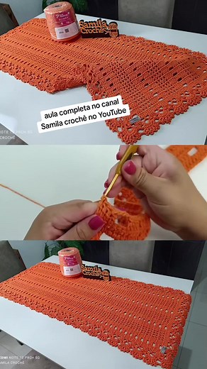 Caminho de Mesa em Crochê: Tutorial Passo a Passo