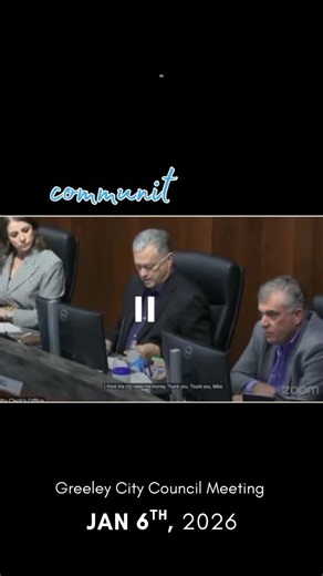 Greeley resident speaks at city council meeting. #heygreeley #greeleycommunity #cityofgreeley