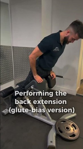 Back extension machine (Glute-bias version)