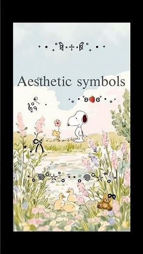 How to get aesthetic symbols ๋ ࣭ ⭑