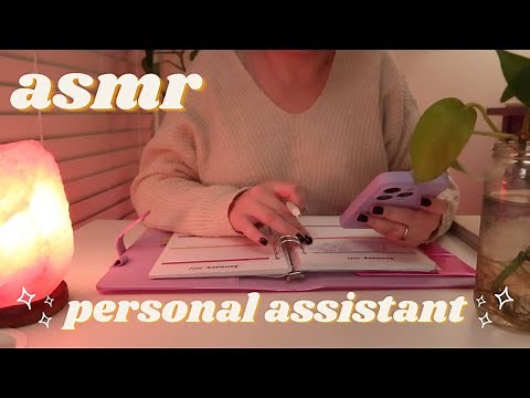 ASMR Relaxing Personal Assistant 📖 💕Soft Spoken 💕 Writing, Phone Tapping, Paper Sounds