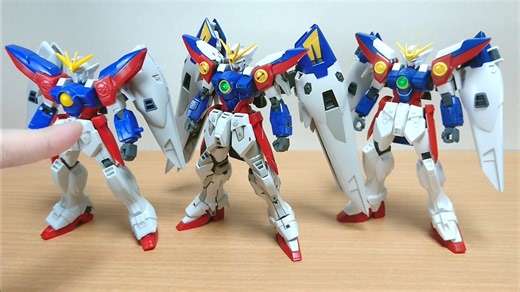 [飞翼零式30年前，11年前]万代9月27日 一般发售 RG 1/144 飞翼零式高达 玩家素组与对比