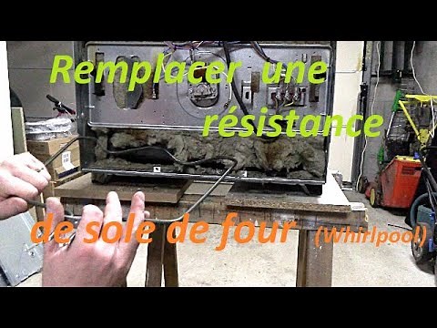 Remplacer une résistance de sole dans un four (Whirlpool)