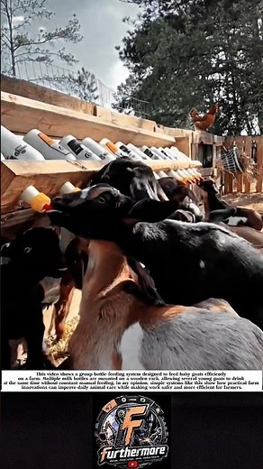 Smart Bottle Feeding System for Baby Goats! #shorts