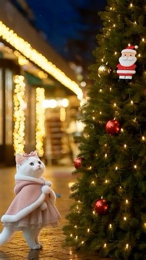 [White Cat Shiro] A brooch I can't buy... Little Santa's determination 🎀