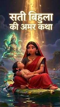 बिहुला की भक्ति: प्रेम, त्याग और पुनर्जीवन की अमर कथा #indianmythology #cartoon #viralvideo#ytshort