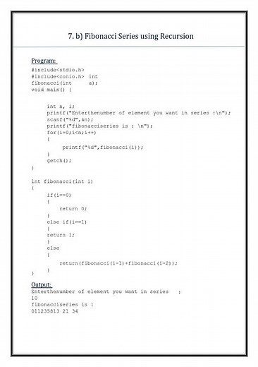CS3271 –C Programming Laboratory Fibonacci Series Using Recursion in C #RecursionInC#FibonacciSeries