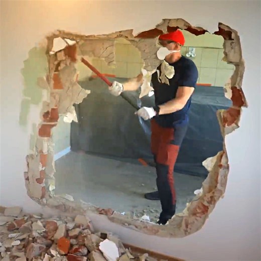 226K views · 520 reactions | Kitchen Renovation Part 1, Demolition of the wall, Lintel, Forging and Mess | DIY & Crafts | Facebook