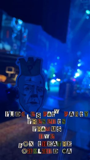 Oh hello, I'm Puddles on Instagram: "Oh hello. Come see me…..and @primusville, New Year’s Eve in Oakland CA. I’m gonna play brand new hit songs. And Primus will continue to suck. C’mon"