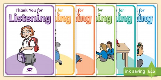 Thank You for Listening Posters