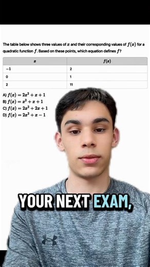 An explanation of a SAT Math question related to Quadratic Equations: #sat #satmath #study #act