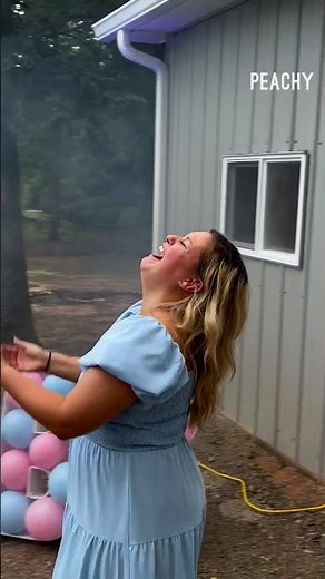 Don't listen and see what happens! 🤣 #genderreveal #funny #fails #shorts