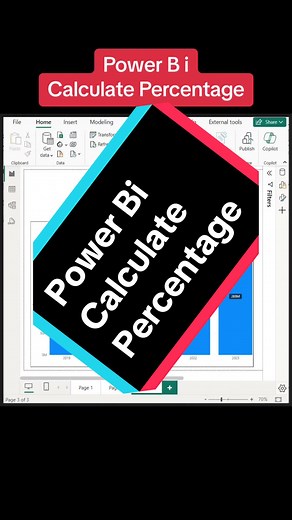 Power Bi Calculate Percentage #Excel #powerbi #powerquery #python #dataanalysis #exceltips #exceltricks #DataGuru #function #canada #dashboard #excelexpert #Datavisualization #macro #vba #sql #Dax #tableau #LearnOnTikTok #data #analysis #dataanalysis