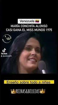 MARIA CONCHITA ALONSO MISS WORLD VENEZUELA 1975👑✨️🇻🇪⚘️