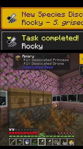 I got the Rocky Bee! #Reclamation #Minecraft | #mirabelinde on #Twitch