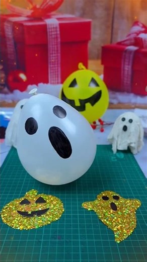 DIY Halloween Ghost with Balloon 👻 Easy & Fun Craft Idea