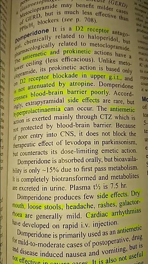DOMPERIDONE // USES // MECHANISM OF ACTION// SIDE EFFECTS// DOSE