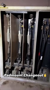 Finished off the week of padmount changeouts with this fun one. 2 - 3phase 150kva live front transformers and consolidated to just 1 - 300kva transformer with load break elbows. Hazmat crew was onsite to test the oil for PCB’s but were well below the threshold. The civil crew sure has their work cut out for them regrading and leveling the base and configuring the new substructure and pad. But we all worked together to assist in getting the job done as efficiently and safely. Now back to overhead