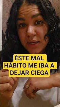 This bad habit was going to make me blind #tips #care #real