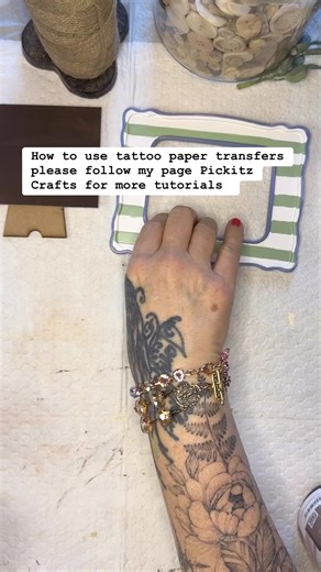 How to use tattoo transfers | Pickitz Crafts & Home Decor