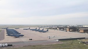 Dozens of aircraft could be seen over the skies of Southwest Oklahoma, April 2, 2021, as Airmen of the 97th Air Mobility Wing conducted a severe weather exercise, which included the ability to evacuate aircraft on short notice. (U.S. Air Force video by Senior Airman Breanna Klemm) | Airman Magazine
