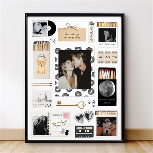 Editable Matchbook Template, Personalized Anniversary & Birthday Gift for Couples, Custom Matchbox Art, Romantic Printable Wall Art - Etsy Canada