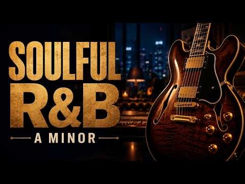 Soulful R&B Guitar Backing Track in A Minor | 82 BPM