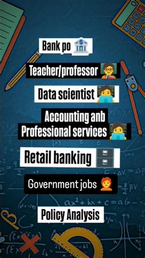 mathematics careers 🧑‍🏫#maths #jobs #career