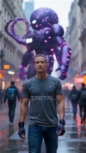 Mark Zuckerberg's METAVERSE DREAM in 4K! 🤯 Futuristic AI Octopus & Glitching Cityscape