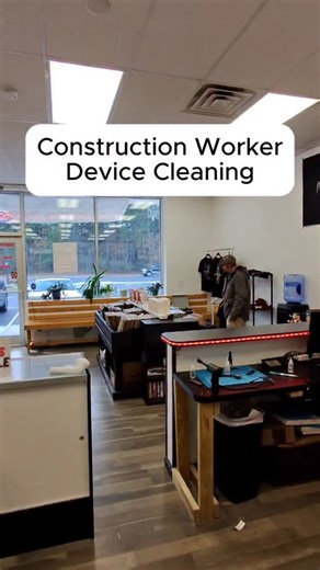 Digital Doctor Repairs | 🚨Construction Worker Device Cleaning! Are you having a tech problem? We accept mail ins! We have a Mail-In Link that’s in our bio and... | Instagram