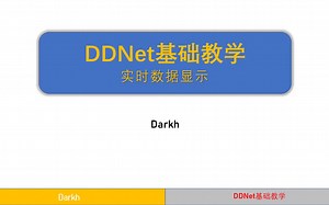 【DDNet】实时数据显示-基础教学