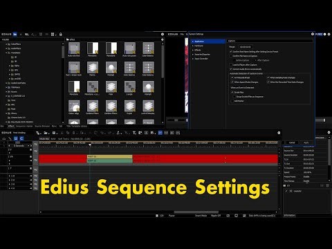 Edius Video Editing Tutorial For Beginners || edius sequence settings !