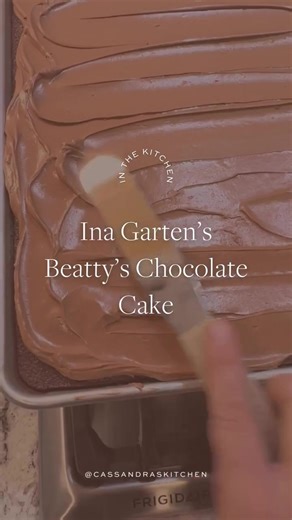 If you’re looking for the perfect (and relatively simple) dessert to bring to any get together during the fall months, we highly suggest @inagarten Beatty Chocolate Cake! This recipe is from one of our favorite cookbooks, Barefoot Contessa at Home and is a family favorite around here. We always use our Sheet Pans & icing spatulas. #dessert #asmr #recipes #foodtok
