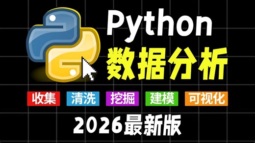 【吊打付费】Numpy Pandas Matplotlib_Python数据分析，数据可视化教程，零基础入门到实战！-Max极客菌-Max极客菌-哔哩哔哩视频