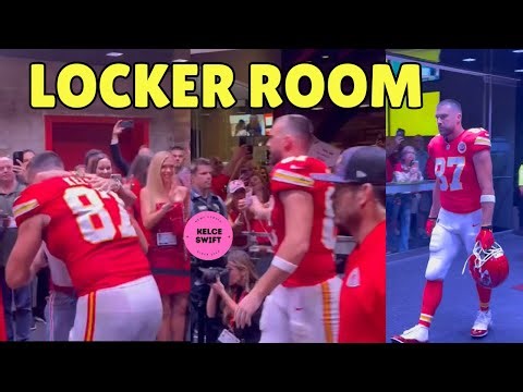 Travis Kelce’s Emotional LOCKER ROOM CELEBRATION after Chiefs Huge win vs Lions