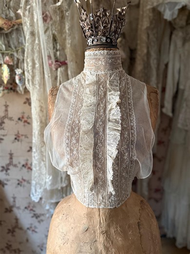 Stunning Nineteenth Century Antique Delicate Lace Modesty Panel, Antique Lace Dress Panel - Etsy