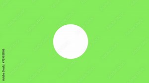Animation of interlocking circles on a green screen.
