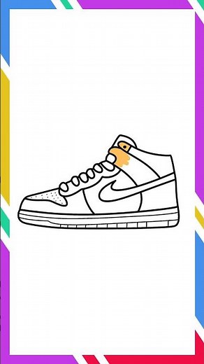 Drawing Nike Shoes Cartoon Easy