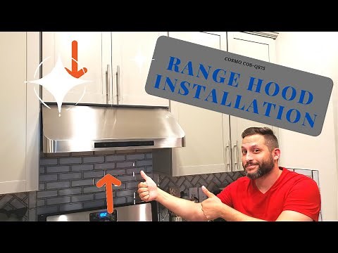 UNDER CABINET RANGE HOOD INSTALLATION COSMO COS-QS75