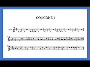Concone 4 Acompañamiento Intervalos de 2da