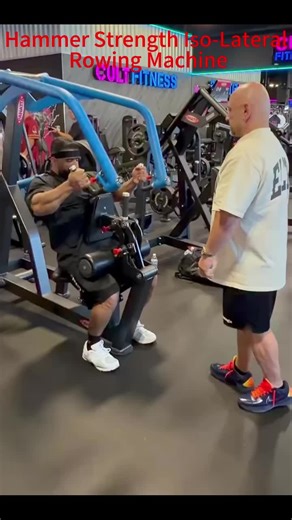 This Hammer Strength Iso-Lateral Rowing Machine is the professional tool for building a thick, wide back. It offers multiple grip options to precisely target different back muscles, and its iso-lateral design effectively corrects muscle imbalances. The chest pad and footplate provide stable support, allowing you to safely push for heavier weights. Whether you're a professional bodybuilder or a fitness enthusiast, it will help you break through training plateaus. If you need it, cont ne.
