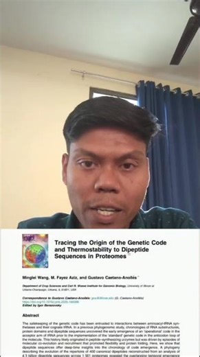 Origin of Genetic Code Revealed by Dipeptides 🔬