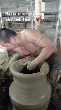 Throwing clay planter for big size