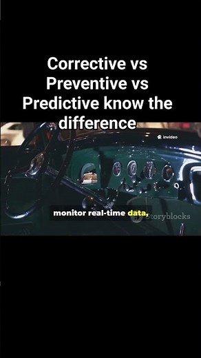 Predictive vs Preventive vs Corrective Maintenance explained for rotating machines #Maintenance