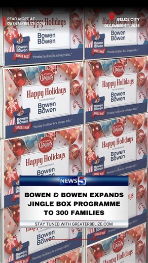 Bowen & Bowen Expands Jingle Box Programme to 300 Families . . #News5Live #News5Belize #GreaterBelizeMedia #GBM #BelizeNews | News 5 Live